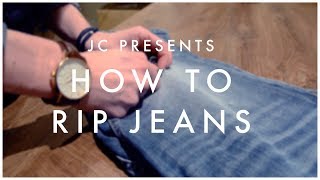 How To Rip Jeans [upl. by Dymphia]