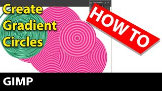 GIMP  Gradient circle layers tutorial how to create [upl. by Nahs98]