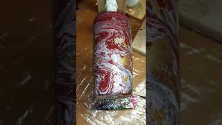 Marble paint hydro dip tumbler tutorial [upl. by Chrisoula]