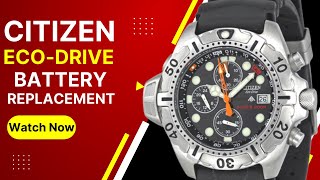 How To Replace The Battery On Your Citizen Eco Drive Capacitor Solar Watch Battery [upl. by Pascal]