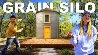 Lets Convert A GRAIN SILO into A TINY HOUSE Hard Work Underway  DIY Build  Homestead  Ranch [upl. by Cowey]