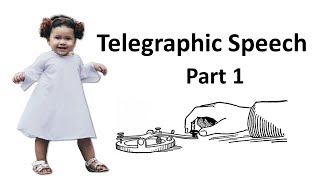 Telegraphic Speech  Part 1 [upl. by Mashe403]