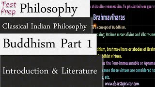 Buddhism Part 1 Introduction amp Literature Classical Indian Philosophy Philosophy [upl. by Anivel999]