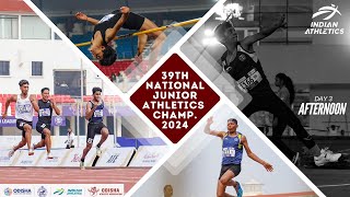 LIVE 39TH NATIONAL JUNIOR ATHLETICS CHAMPIONSHIP 2024  DAY 3 AFTERNOON [upl. by Ahsienak]