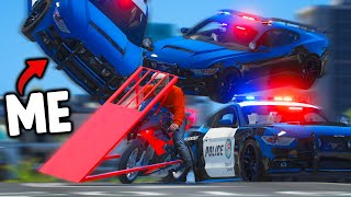 Ramp Bike Trolls Cops In GTA 5 RP [upl. by Liban]