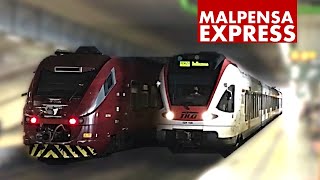 Italy Malpensa Express from the Airport to Milan [upl. by Medorra365]