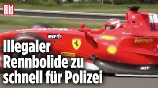 Formel2Rennwagen rast über die Autobahn Polizei sucht Fahrer  Tschechien [upl. by Baerman668]