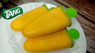 Tang popsicles Tang mango ice candy recipe Tang powder ice cream  How to make Tang ice cream [upl. by Nolrah]