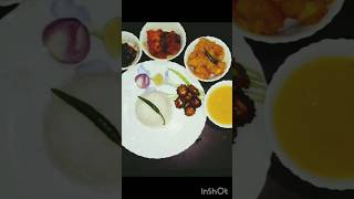 Simple Lunch Thali😍 youtubeshorts food subscribe shortvideo ytshorts viralreelschallenge [upl. by Herates266]