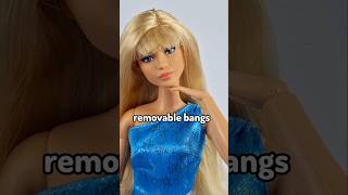 Giving Barbie bangs😱 Easy Barbie doll makeover idea doll barbie shorts diy [upl. by Atteiluj]