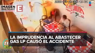 Flamazo en Durango Explosión en puesto de comida deja cuatro heridos [upl. by Moulton]