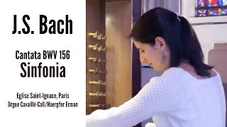 JS BACH  Sinfonia Cantata BWV 156 AnneIsabelle de Parcevaux organ [upl. by Miyasawa]