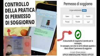 permesso di soggiorno Controllo e ritiro SMS per il ritiro del permesso di soggiorno [upl. by Liagabba756]