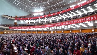 Chinese national anthem sung at the 20th CPC National Congress opening session [upl. by Blase]