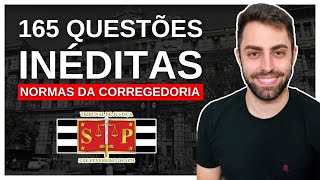 QUESTÕES INÉDITAS NORMAS DA CORREGEDORIA CONCURSO ESCREVENTE TJ SP 2024 [upl. by Rehoptsirhc509]