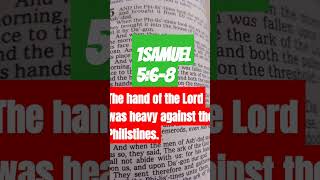 1SAMUEL 568  THE PHILISTINES COULD NOT CONTAIN THE ARK OF GOD [upl. by Robi]