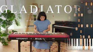 Gladiator  Epic Piano Suite  Katherine Cordova  Piano Tutorial  Piano Cover [upl. by Nork834]