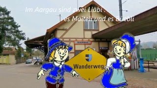 Im Aargau sind zwei Liäbi  Aargauer Aussichtsweg  ohne grosse Aussicht  2 April 2016 [upl. by Ahsekad360]