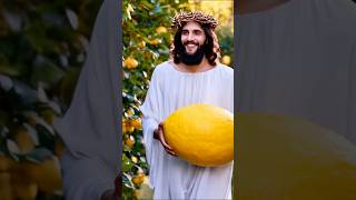 Jesus with the Giant Lemon edit fe jesus shorts [upl. by Anialad211]