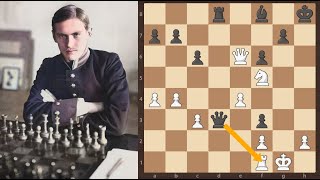 Benjamin Markovich Blumenfeld vs Alexander Alekhine  Moscow 1908 [upl. by Nnylhtak]