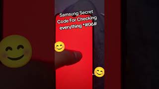 Samsung Galaxy secret code for checking everything [upl. by Niledam]