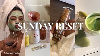 SUNDAY RESET  full body pamper routine shopping oral hygiene waxing amp more [upl. by Aloise]