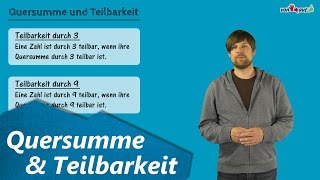 Quersumme und Teilbarkeit durch 3 9 und 6  Ziffernsumme [upl. by Rot]