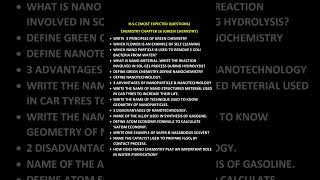 12thHSC 2025 Most Important Questions Chemistry Chapter 16 Green Chemistry [upl. by Woods]