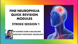 STROKE MCQSFINE NEUROPHILIA QUICK REVISION SERIES STROKE MODULE 1  FOR NEET NEUROLOGY ASPIRANTS [upl. by Chiquita24]