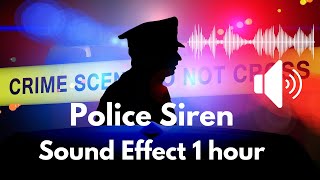 Police siren ringtone 1 hour Sound Effect Very Loud [upl. by Town]