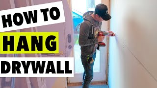 How To Hang Drywall [upl. by Michal]