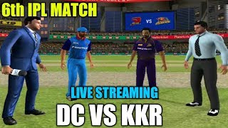 🛑LIVE DC VS KKR IPL T20 MATCH ON EXPERT MODE IN REAL CRICKET 19 [upl. by Caressa]