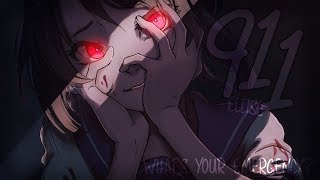 Nightcore ↬ 911 lyrics [upl. by Lynnelle]