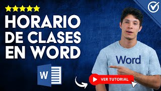 ¿Cómo HACER un HORARIO de CLASES en Word  📅 Organiza tus Materias 📅 [upl. by Hinkel]