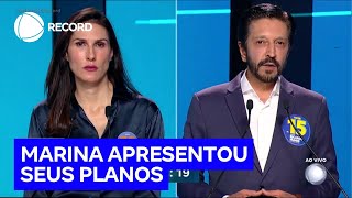 Marina Helena questiona Marçal sobre propostas para redução de impostos na cidade de São Paulo [upl. by Nnyltak829]