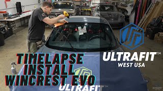 ULTRAFIT WINCREST EVO Windshield Protection Film  Installation Timelapse [upl. by Allenrac700]