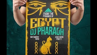 PHOTOSHOP TUTORIAL  How to Create an Egyptian Themed Gig Poster [upl. by Yerhcaz165]