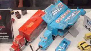 Mattel Pixar Cars at the 2008 San Diego ComicCon NEW CARS [upl. by Naneik]