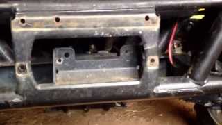 Bandland 3500 Winch install on a Kawasaki 3010 Mule Part 1 [upl. by Zipnick]