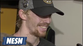 Joakim Nordstrom Bruins vs Maple Leafs Game 7 Stanley Cup Playoffs FirstRound Postgame Locker Room [upl. by Naivat]