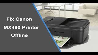 How to fix Canon mx490 printer offline [upl. by Cuhp]