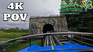 Verbolten Front Row POV 4K  Busch Gardens Williamsburg 2022 [upl. by Aek]