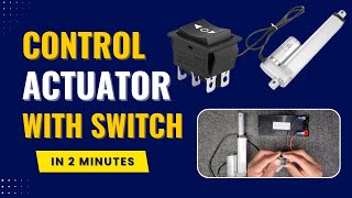 How to connect Switch Double Pole Double Throw to Control Actuator [upl. by Nellda]