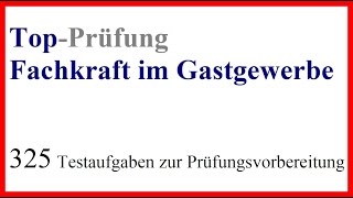 Fachkraft im Gastgewerbe Prüfung  5 Prüfungsfragen zur Abschlussprüfung [upl. by Nelson]