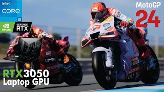 MotoGP 24 Tested on RTX 3050 Laptop  I5 11300H  Asus TUF Dash F15 [upl. by Eelrebmik596]