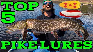 5 Lures Every Pike Angler NEEDS in Their Tackle Box  Top Lures for BIG Pike [upl. by Pavlov]