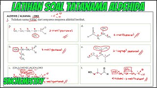 FULL  Pembahasan Latihan Soal Tatanama Senyawa Aldehida Alkanal  Kelas 12 [upl. by Leanne]