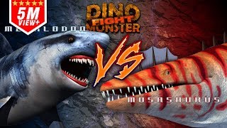 Dinosaurs Monster Megalodon VS Mosasaurus dinosaursbattles dinosaur dinosaurs jurassicworld [upl. by Griselda]