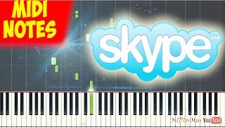 Skype Piano Tutorial Piano Sheets  midi [upl. by Glory]