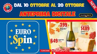 Volantino Eurospin dal 10 al 20 ottobre 2024 🛒 Offerte dAUTUNNO  🟩⬜️🟥 anteprima [upl. by Nyliahs]